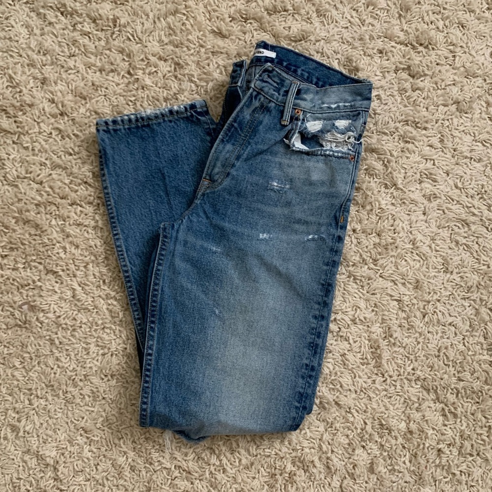 GRLFRND Ripped Denim Jeans